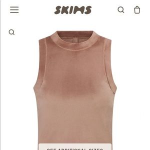 Skims - Sienna - Velour Tank - Sz S